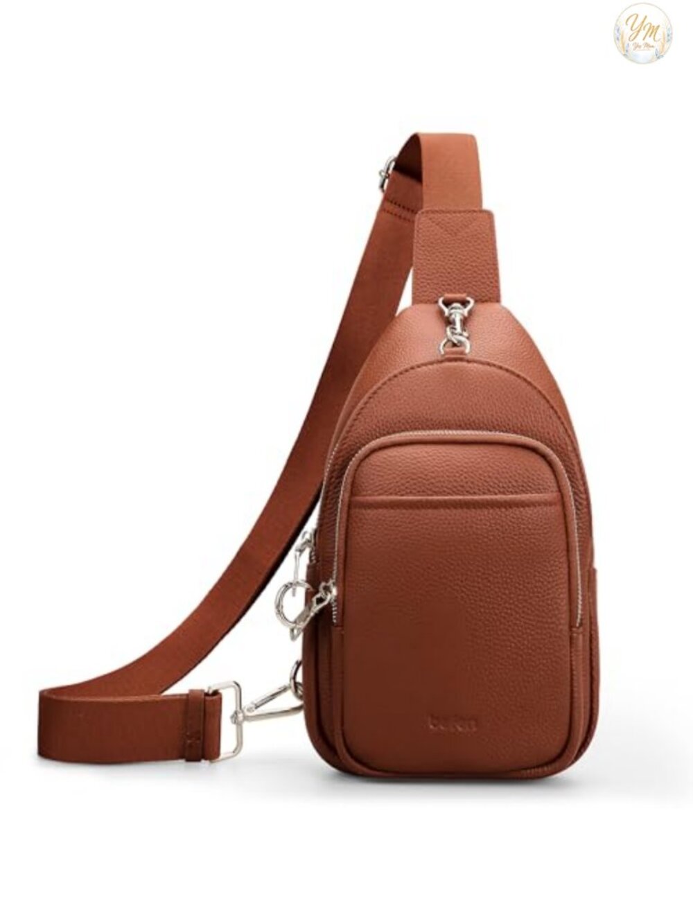 Genuine Leather Anti-Theft Crossbody Sling Bag RFID Blocking Travel Purse